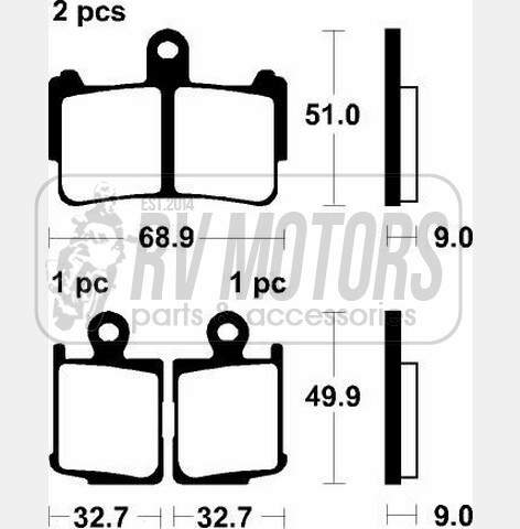 Гальмівні колодки SBS 801SI