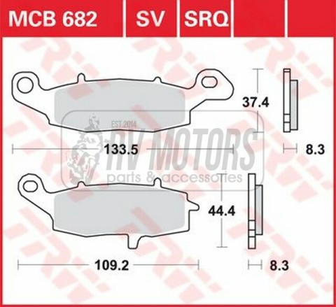 Тормозные колодки TRW LUCAS MCB682