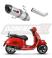 Прямоток Piaggio Vespa GTS 125 2007 - 2012 DOMINATOR HP1 