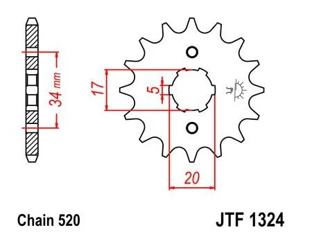Приводная звезда JT JTF1324.13 
