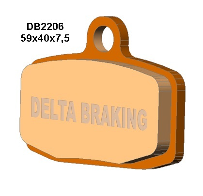 Тормозные колодки DELTA BRAKING DB2206OR-D (FA612)