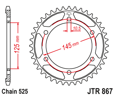 Приводная звезда JR 869.43 (JTR 867.43)