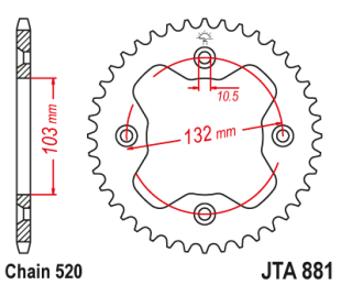 Привідна зірка JT JTA881.38