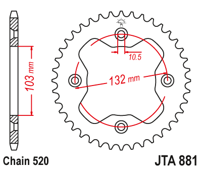 Привідна зірка JT JTA881.38