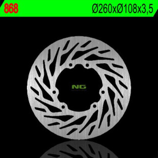 Тормозной диск NG передний APRILIA RX 50 '06-'11 (260X108X3,5) (6X6,5MM) NG868