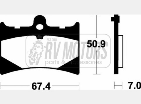 Тормозные колодки SBS 601HF