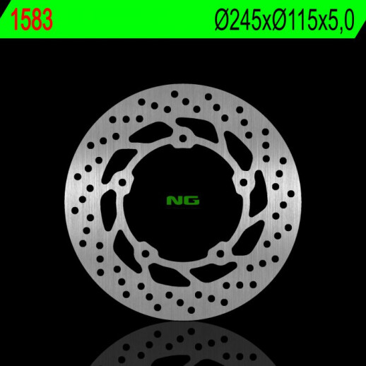 Гальмівний диск задній задній YAMAHA XJ6 09-17 (245X115X5,0MM) (5X8,5MM) NG1583