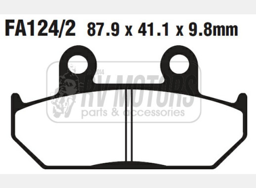 Гальмівні колодки EBC FA124/2V