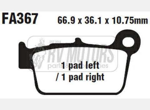 Тормозные колодки EBC FA368TT