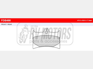 Тормозные колодки FERODO FDB498P