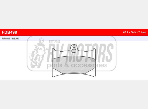 Тормозные колодки FERODO FDB498P