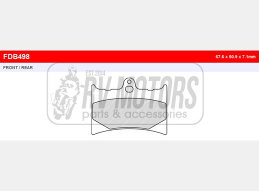 Гальмівні колодки FERODO FDB498P