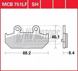 Тормозные колодки TRW LUCAS MCB751SH