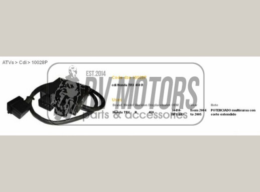 Комутатор HONDA TRX 450 R 04-05 RACING DZE ELEKTRYKA 10028-A1