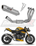 Полная система выхлопа Triumph Speed Triple 1200 RS / Speed Triple 1200 RR 2021 - 2024 DOMINATOR S6