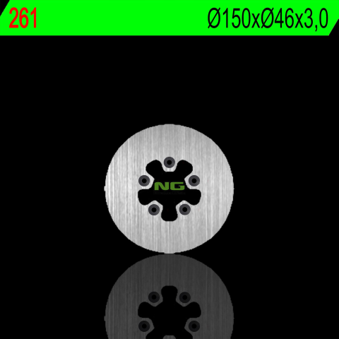 Тормозной диск NG передний  COTA 315 97-00 (150X46X3,0MM) (5X10,5MM) NG261