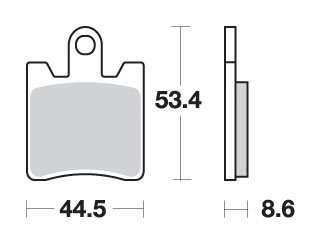 Тормозные колодки SBS 740HS (FA283)