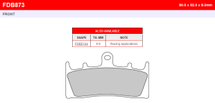 Тормозные колодки FERODO FDB873ST