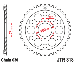 Привідна зірка JT JTR818.42 (PBR 818)