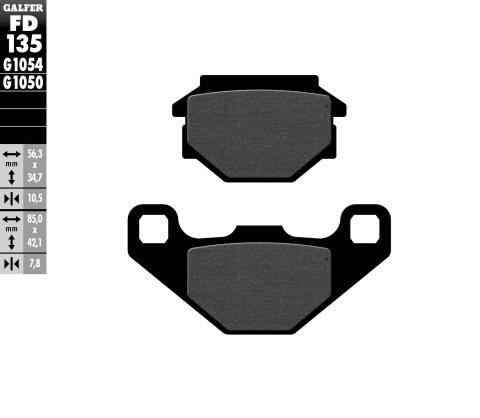 Тормозные колодки GALFER FD135G1054 (FA173)