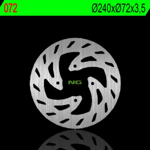 Тормозной диск NG передний KTM EXC 50 '97, BETA 50 RK 6 97 (240X72X3,5MM) (4X6,5MM) NG072