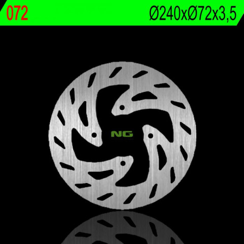 Тормозной диск NG передний KTM EXC 50 '97, BETA 50 RK 6 97 (240X72X3,5MM) (4X6,5MM) NG072