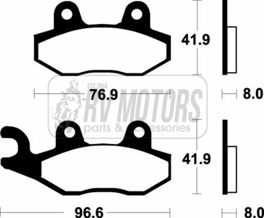 Гальмівні колодки SBS 197MS