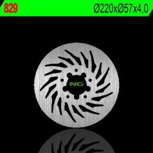 Тормозной диск NG задний DERBI GPR 50 '09-'11 (220X57X4)(5X6,5MM) NG829