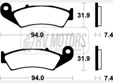 Тормозные колодки SBS 603HF