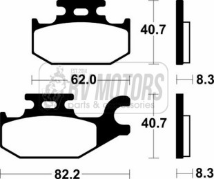 Тормозные колодки SBS 835SI