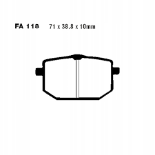 Тормозные колодки EBC FA118