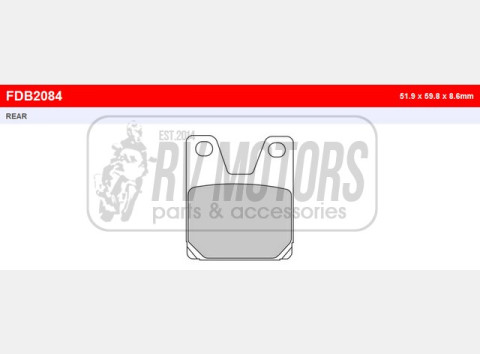 Тормозные колодки FERODO FDB2084P