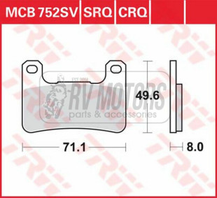 Тормозные колодки TRW LUCAS MCB752SV
