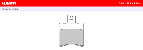 Тормозные колодки FERODO FDB889EF