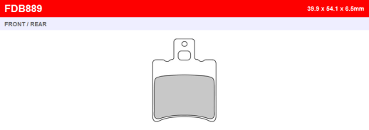 Гальмівні колодки FERODO FDB889EF