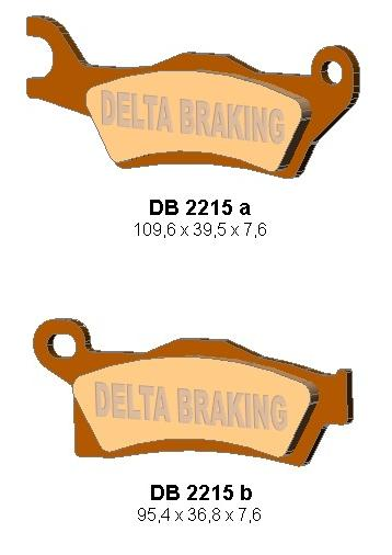 Тормозные колодки DELTA BRAKING DB2215OR-D (FA617)