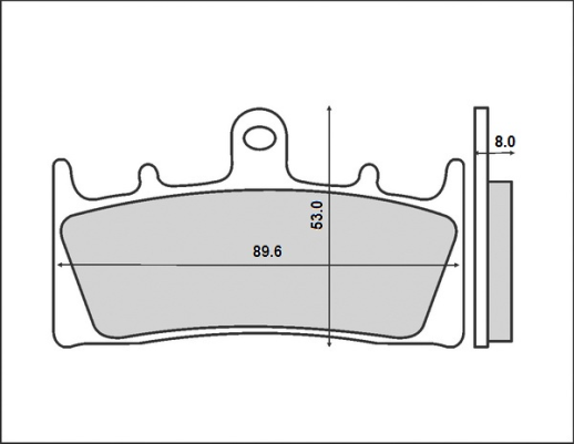 Гальмівні колодки BRENTA FT 3060 (FA188)