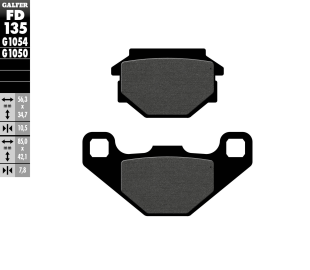 Тормозные колодки GALFER FD135G1050 (FA173)