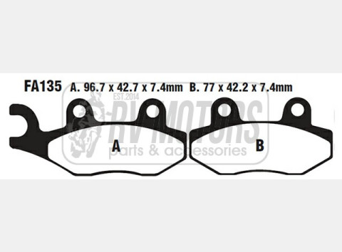 Тормозные колодки EBC FA135TT