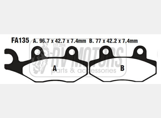 Гальмівні колодки EBC FA135TT