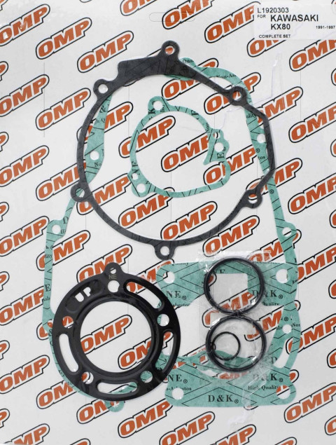 Полный комплект прокладок KAWASAKI KX 80 '91-'97 OMP L1920303