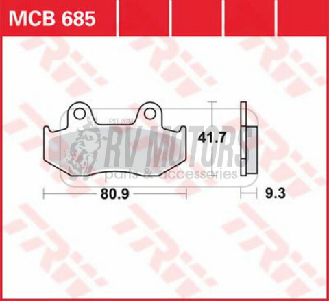 Тормозные колодки TRW LUCAS MCB685
