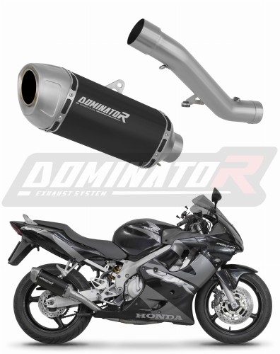 Прямоток Honda CBR 600 F4i 2001 - 2006 DOMINATOR S6 черный