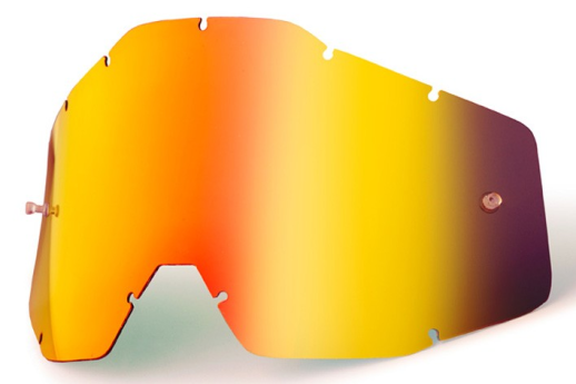 Скло маски 100% RACECRAFT/ACCURI/STRATA Red Mirror Antifog 51002-003-02