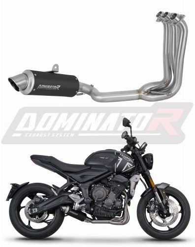 Полная система выхлопа Triumph Trident 660 2021 - 2024 DOMINATOR GPF черный