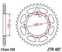 Приводная звезда JT JTR487.38 (PBR 491)