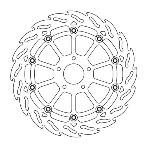 Тормозной диск MOTO-MASTER передний правый  SUPERMOTO 320MM KTM 890 DUKE R '20-   M112335
