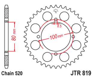 Привідна зірка JT JTR819.41 (PBR 819)