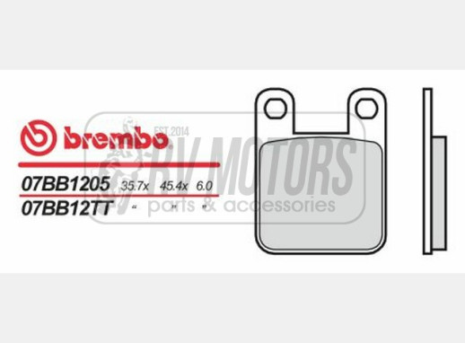 Гальмівні колодки BREMBO BRM 07BB12TT