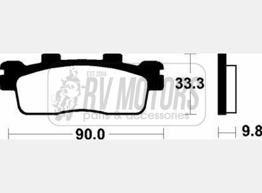 Гальмівні колодки SBS 204HF